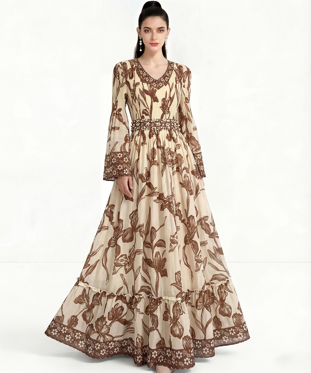 Pleats Please long sleeve European style enlarge dress