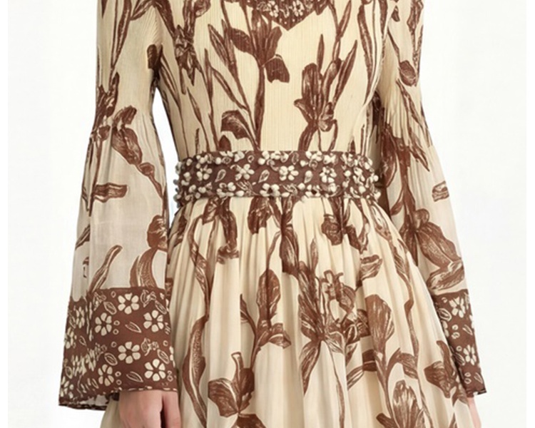 Pleats Please long sleeve European style enlarge dress