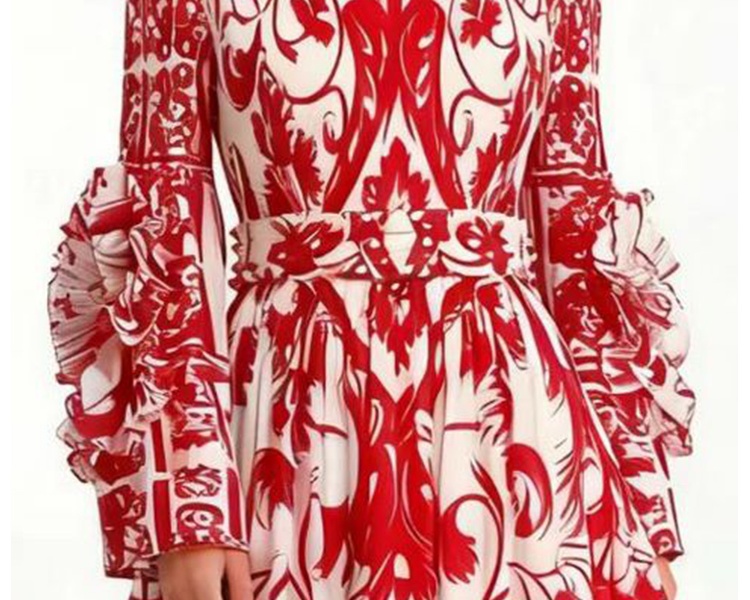 Pleats Please dress long sleeve Bohemian beach dress