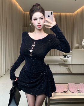 Strapless fully-jewelled hollow glitter butterfly dress