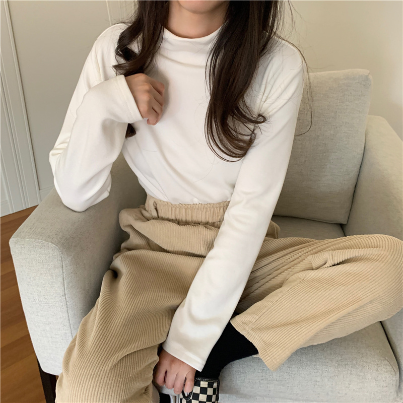 Pure autumn and winter thick bottoming shirt for women