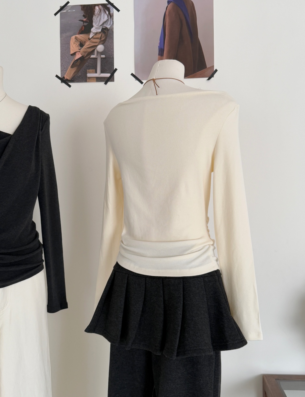 Spring crimp tops slim winter T-shirt for women