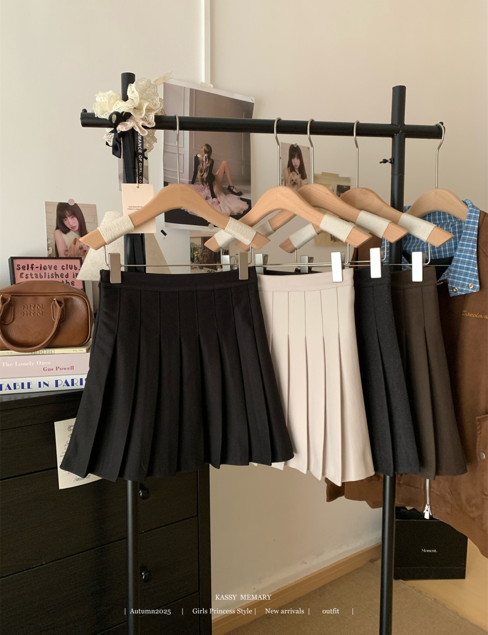 Woolen short skirt autumn and winter skirt for women