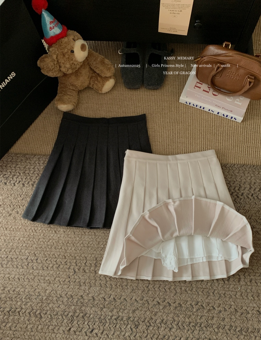 Woolen short skirt autumn and winter skirt for women