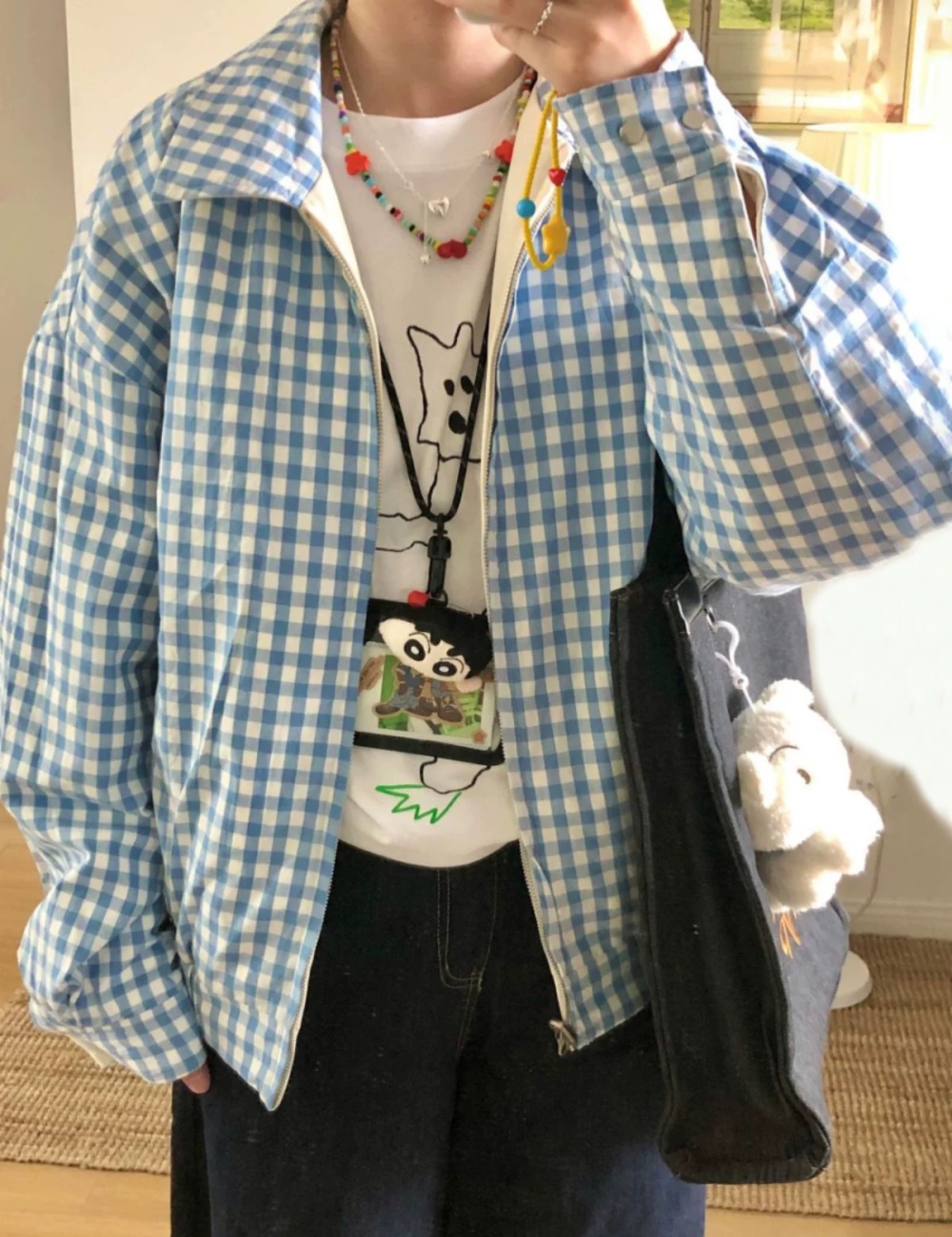 Lapel short tops Japanese style coat for women