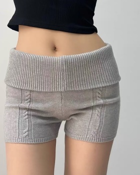 Low-waist elasticity package hip pants spicegirl slim shorts