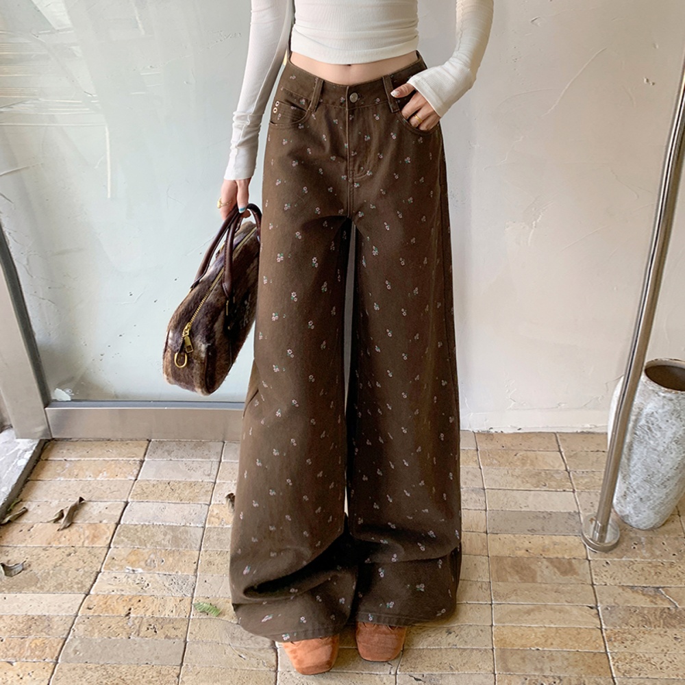 Mopping American style pants spring long pants for women