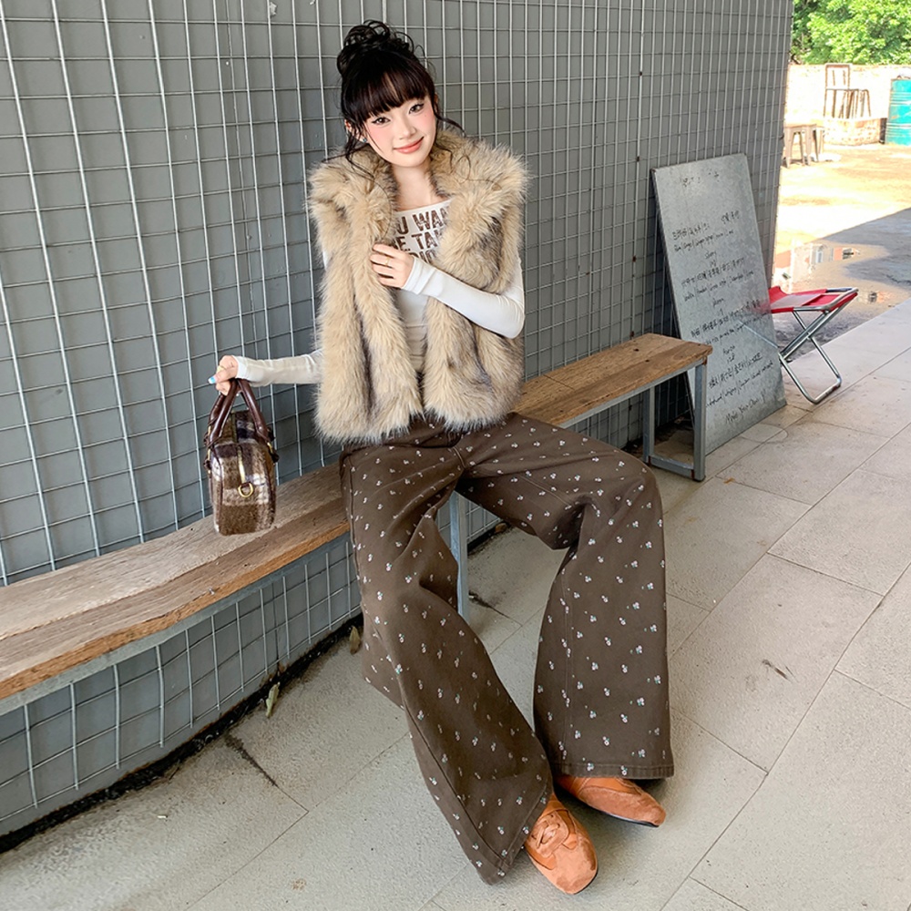 Mopping American style pants spring long pants for women