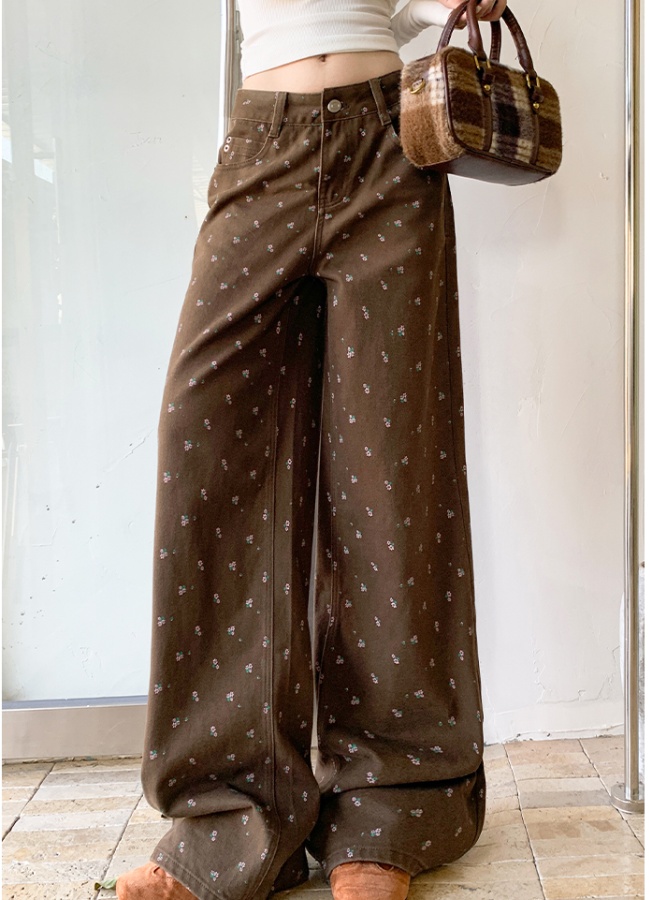 Mopping American style pants spring long pants for women