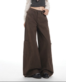 Denim Casual long pants American style wide leg work pants