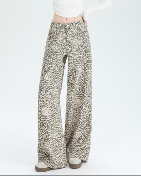 Spring Casual long pants straight wide leg pants