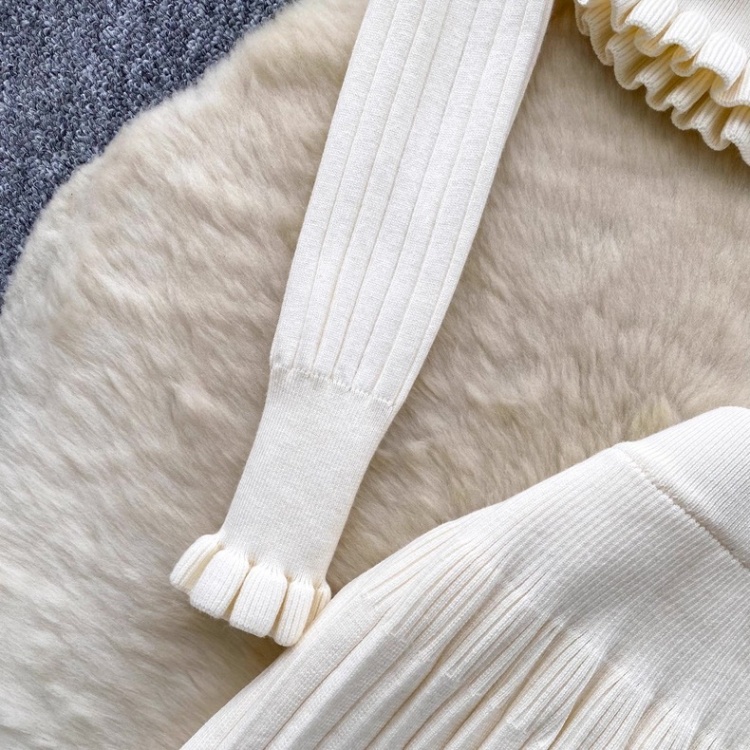 Fashion skirt high waist tops 2pcs set for women