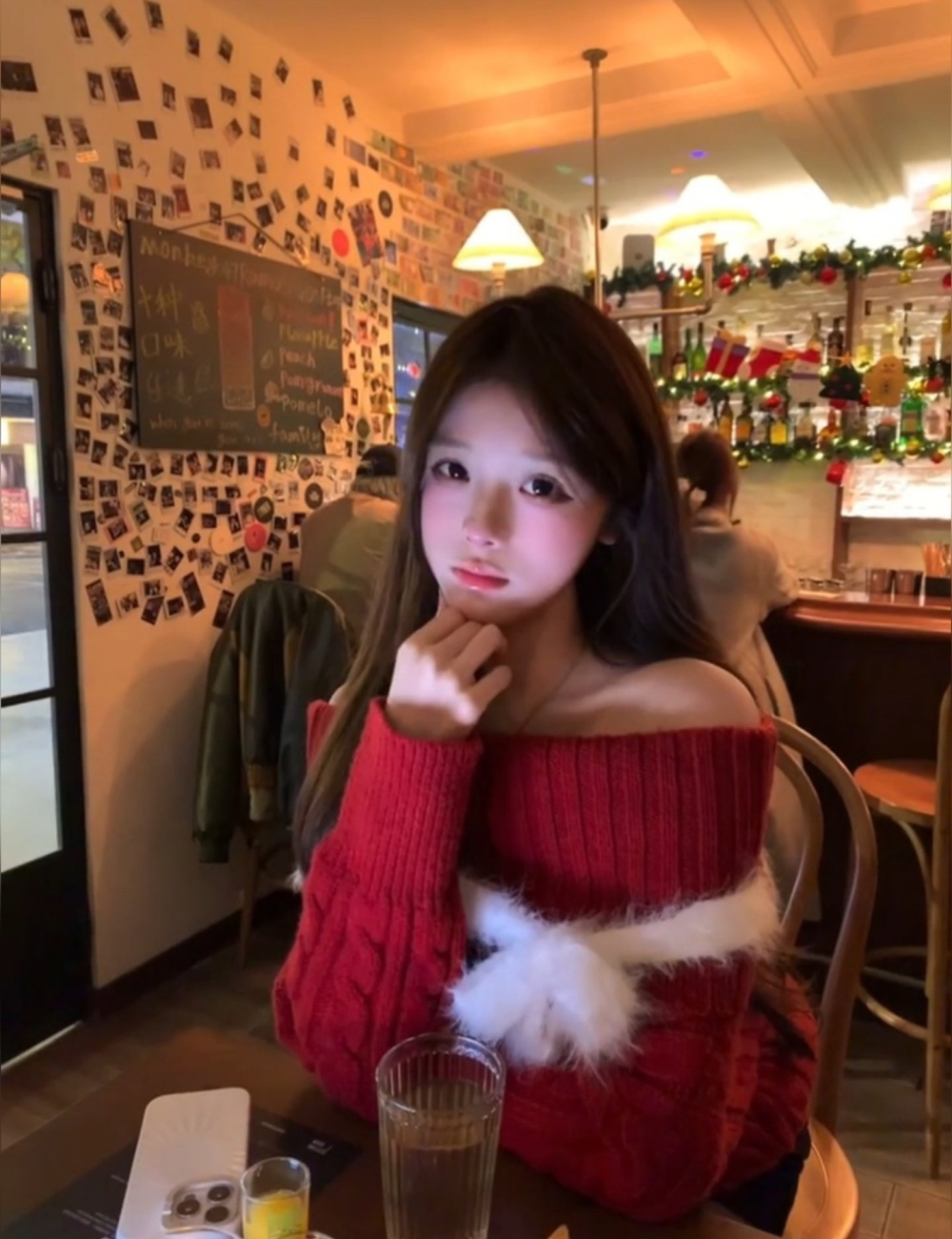 Enticement spicegirl tops red strapless sweater for women