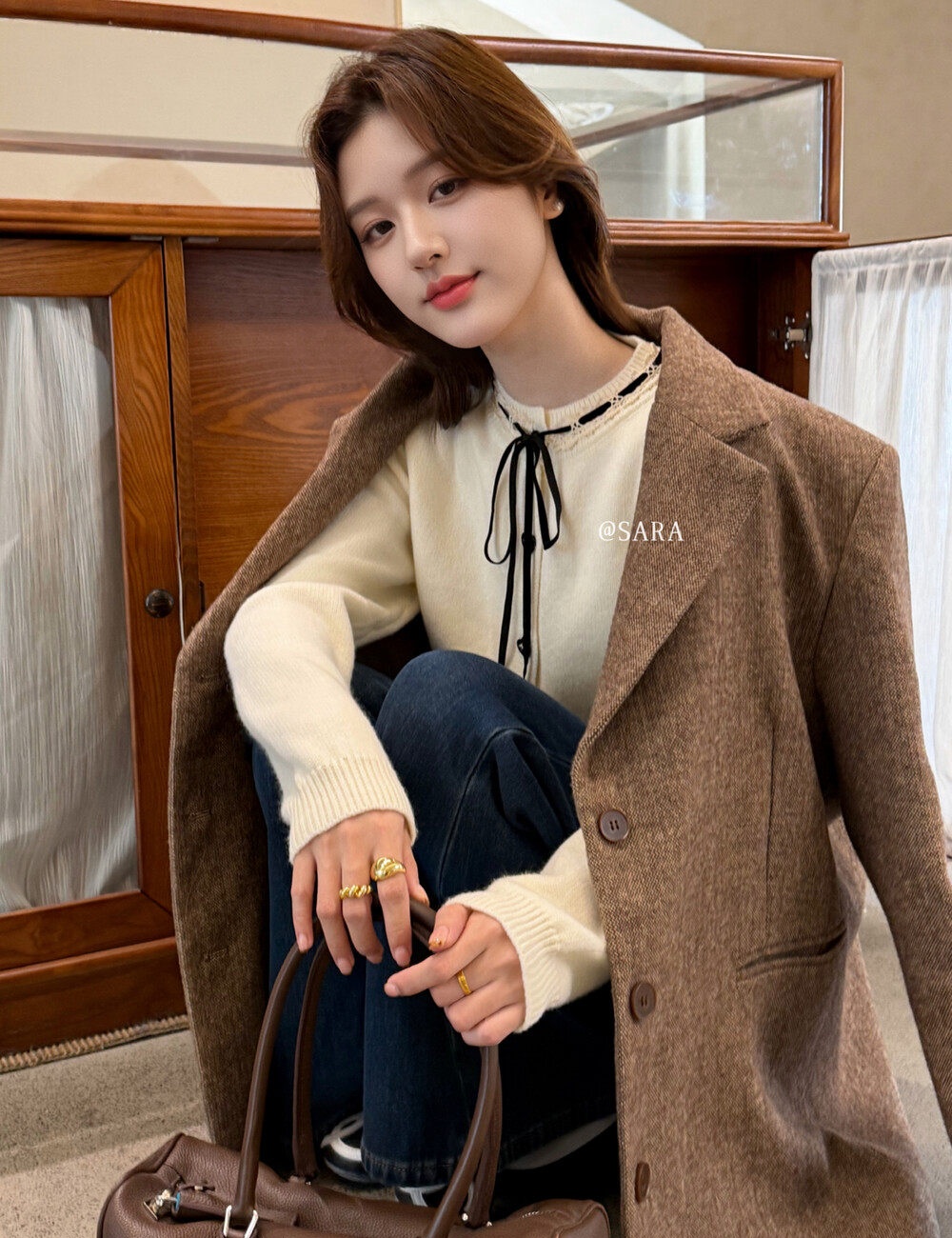 Frenum cardigan France style sweater for women