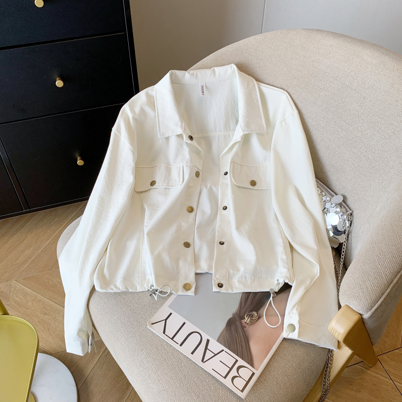 Spring Casual all-match shirt short loose tops for women