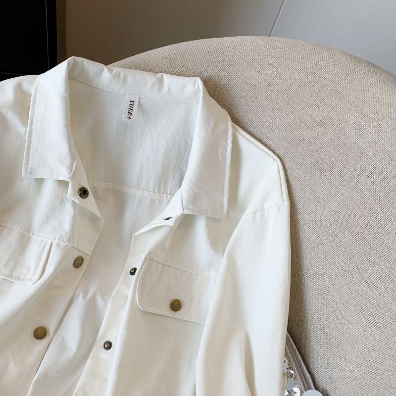 Spring Casual all-match shirt short loose tops for women