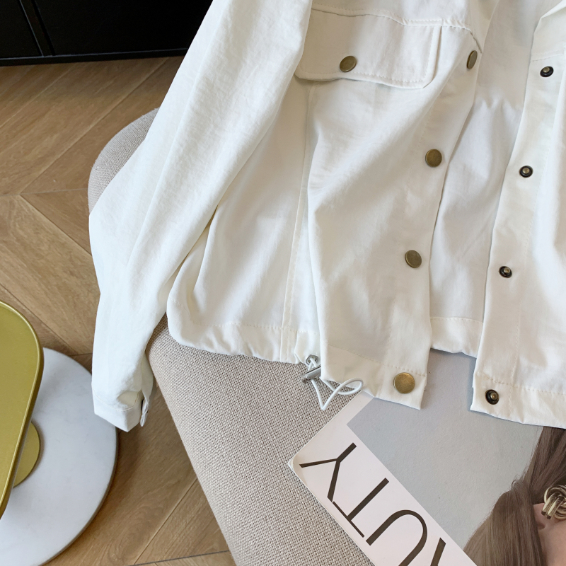 Spring Casual all-match shirt short loose tops for women