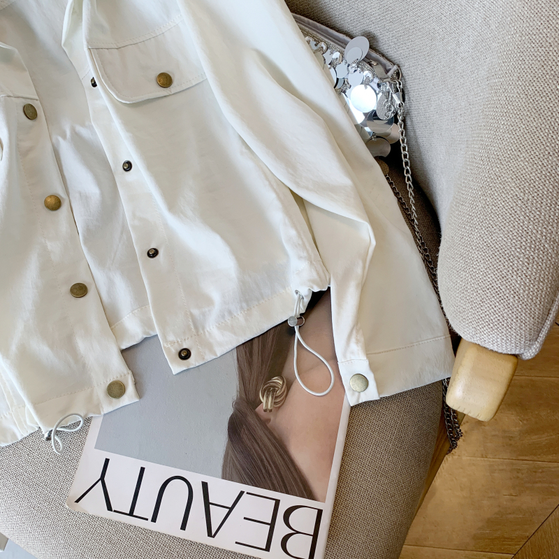 Spring Casual all-match shirt short loose tops for women