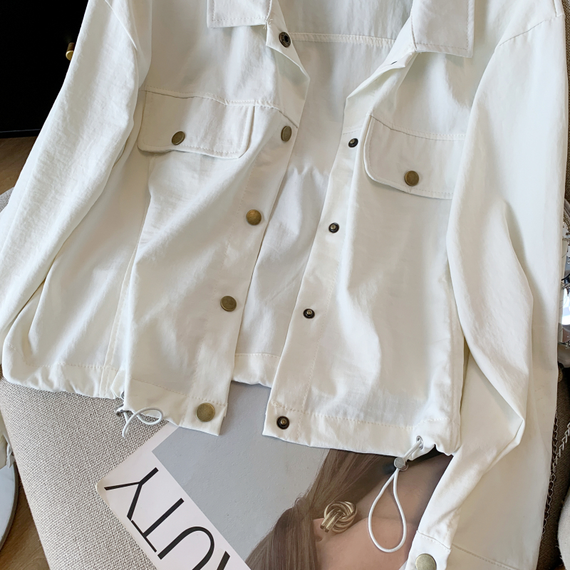 Spring Casual all-match shirt short loose tops for women