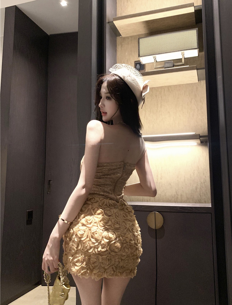 Temperament tops enticement short skirt 2pcs set