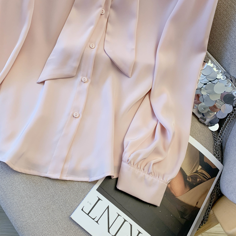 Long sleeve simple shirt temperament tops for women