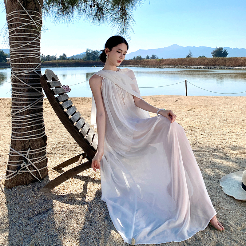 Lace long dress banquet formal dress for women