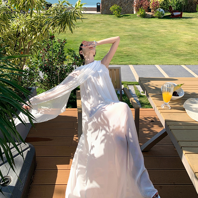 Lace long dress banquet formal dress for women