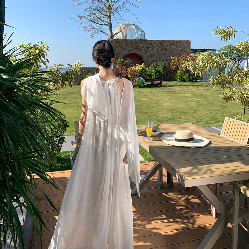 Lace long dress banquet formal dress for women