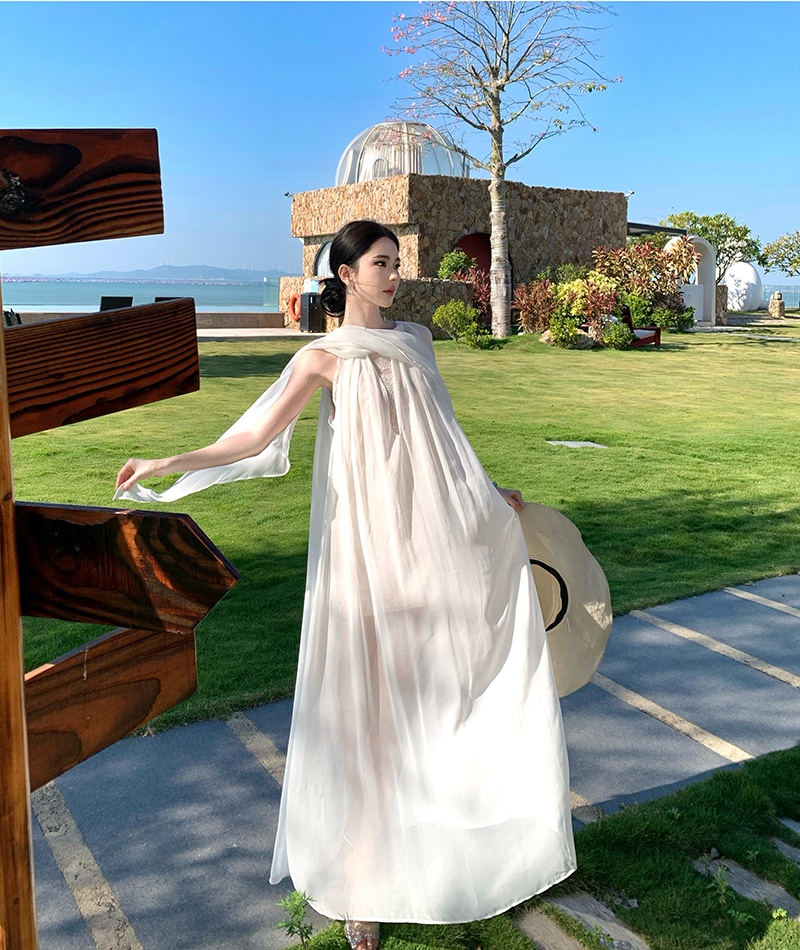 Lace long dress banquet formal dress for women