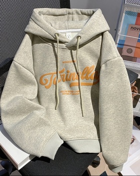 Autumn and winter thermal tops pure cotton hoodie