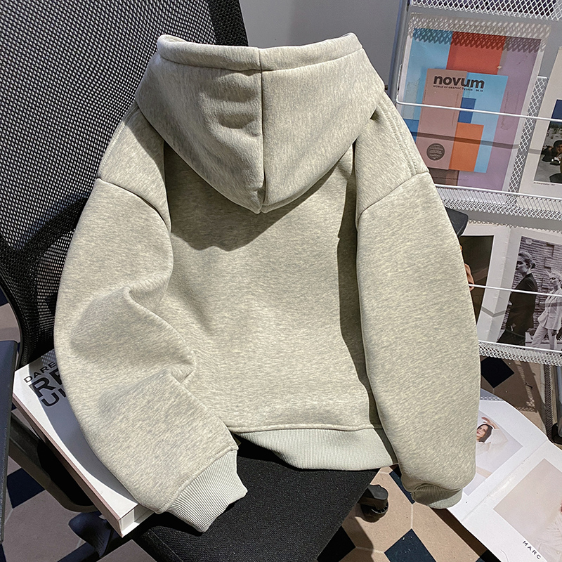 Autumn and winter thermal tops pure cotton hoodie