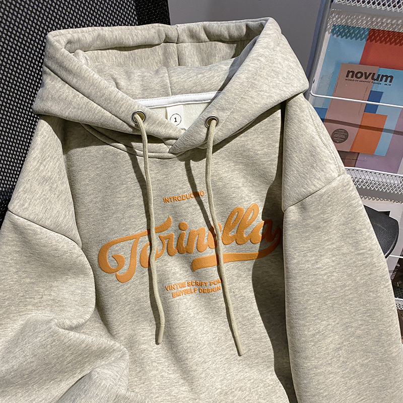 Autumn and winter thermal tops pure cotton hoodie