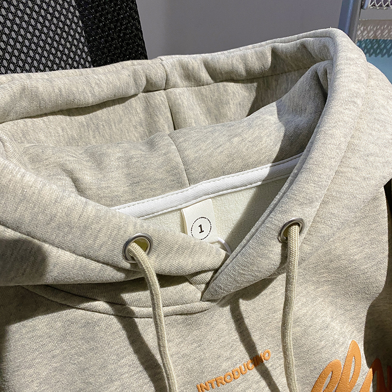 Autumn and winter thermal tops pure cotton hoodie