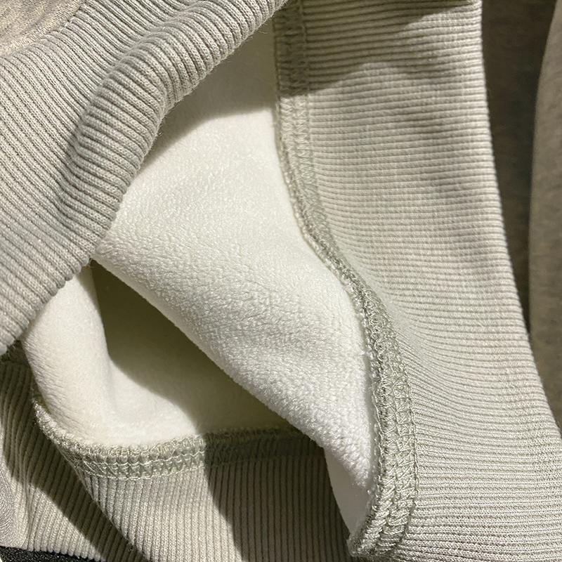 Autumn and winter thermal tops pure cotton hoodie