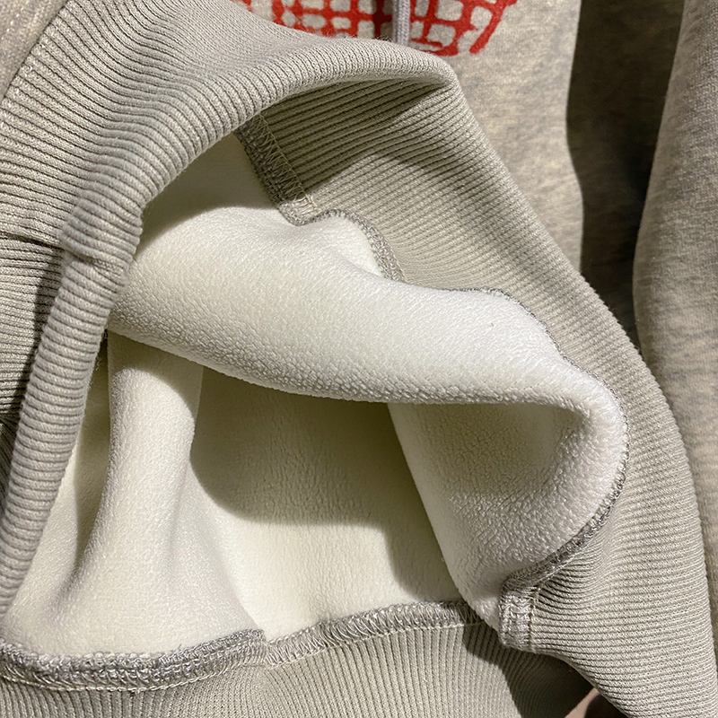 Embroidered flowers tops hooded hoodie for women