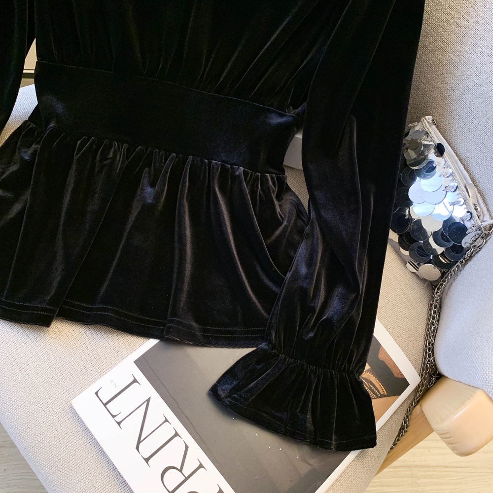 Black inside the ride long sleeve spring shirt