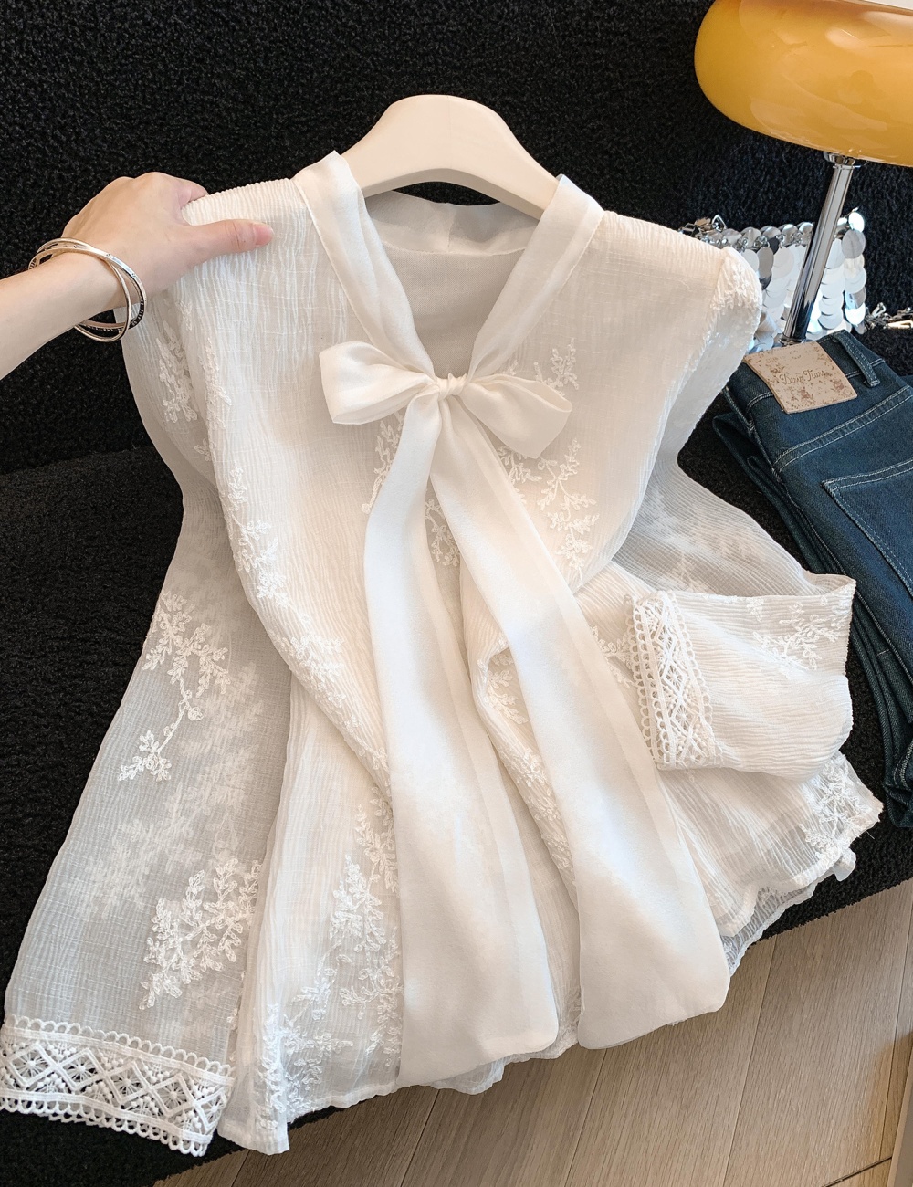 France style long sleeve tops temperament shirt for women