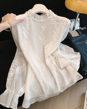 Lace tops refinement bottoming shirt for women