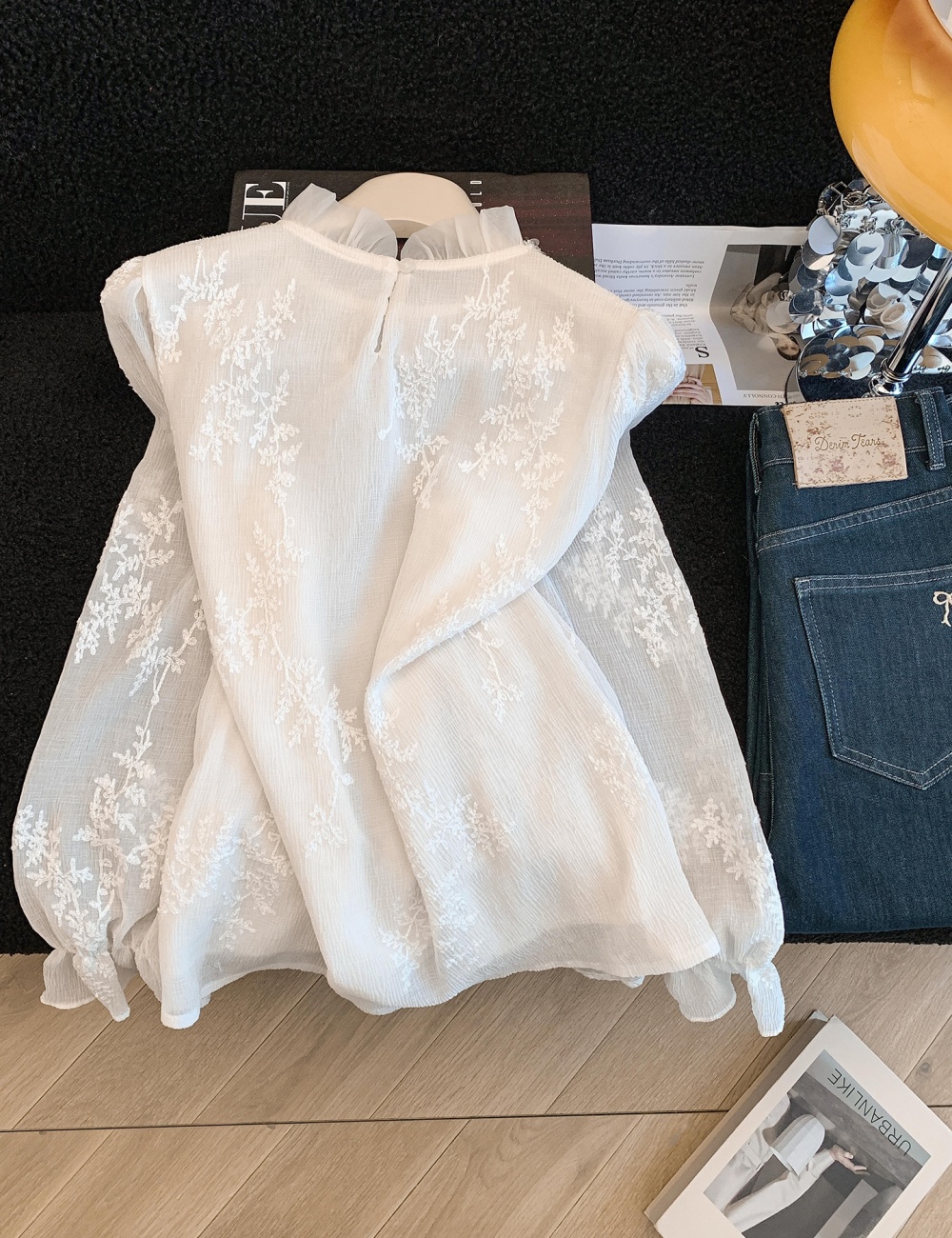 Lace tops refinement bottoming shirt for women