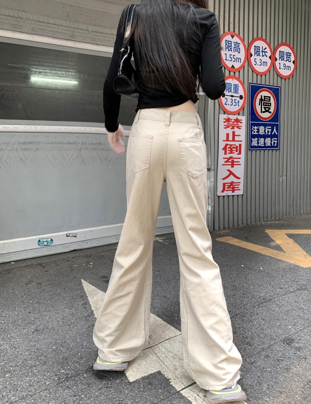 Many pocket micro speaker jeans mopping work pants