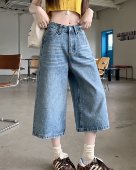 Loose five pants all-match short jeans for women