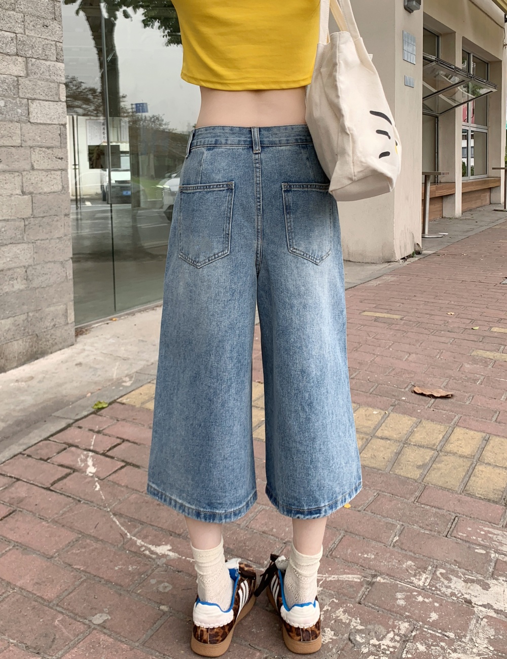 Loose five pants all-match short jeans for women