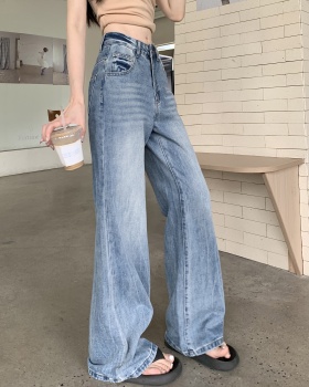 Micro speaker autumn high waist jeans for women