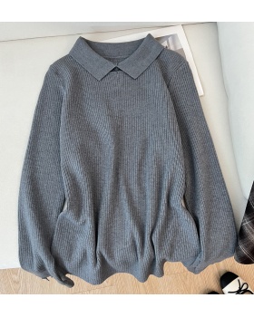 Autumn and winter inside the ride lapel sweater