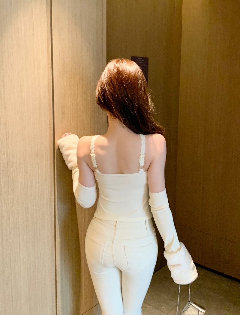 Elmo splice halter tops spicegirl sling vest for women