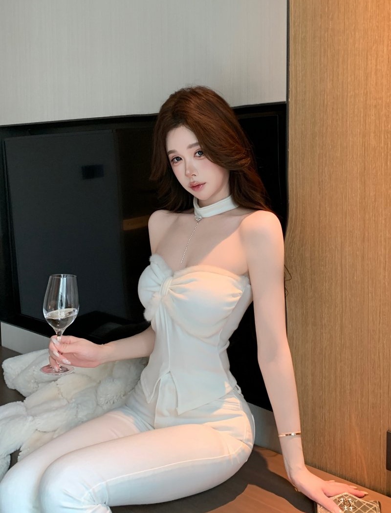 Spicegirl flat shoulder tops splice bottoming shirt for women