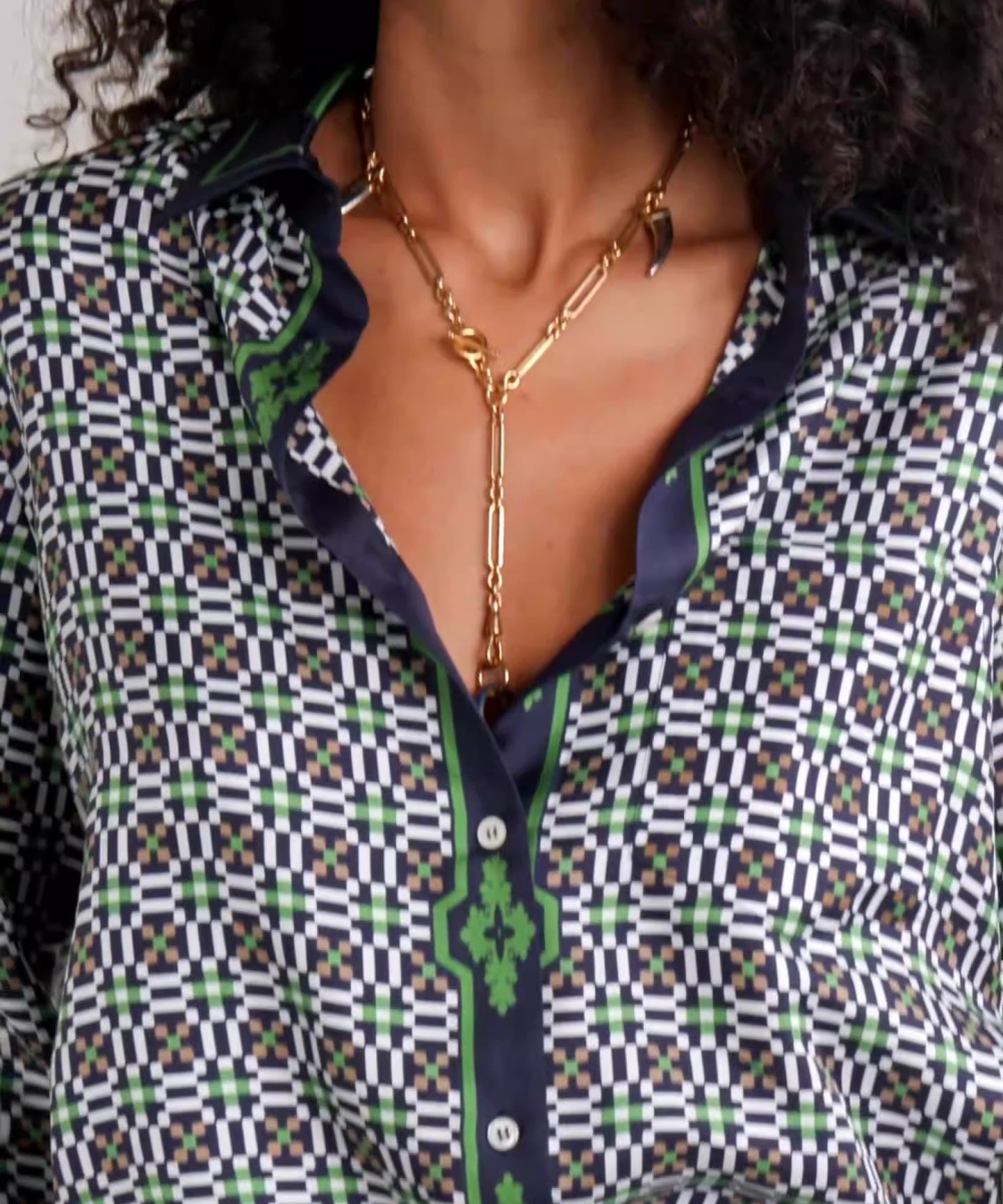 Casual European style shirt printing autumn pants 2pcs set