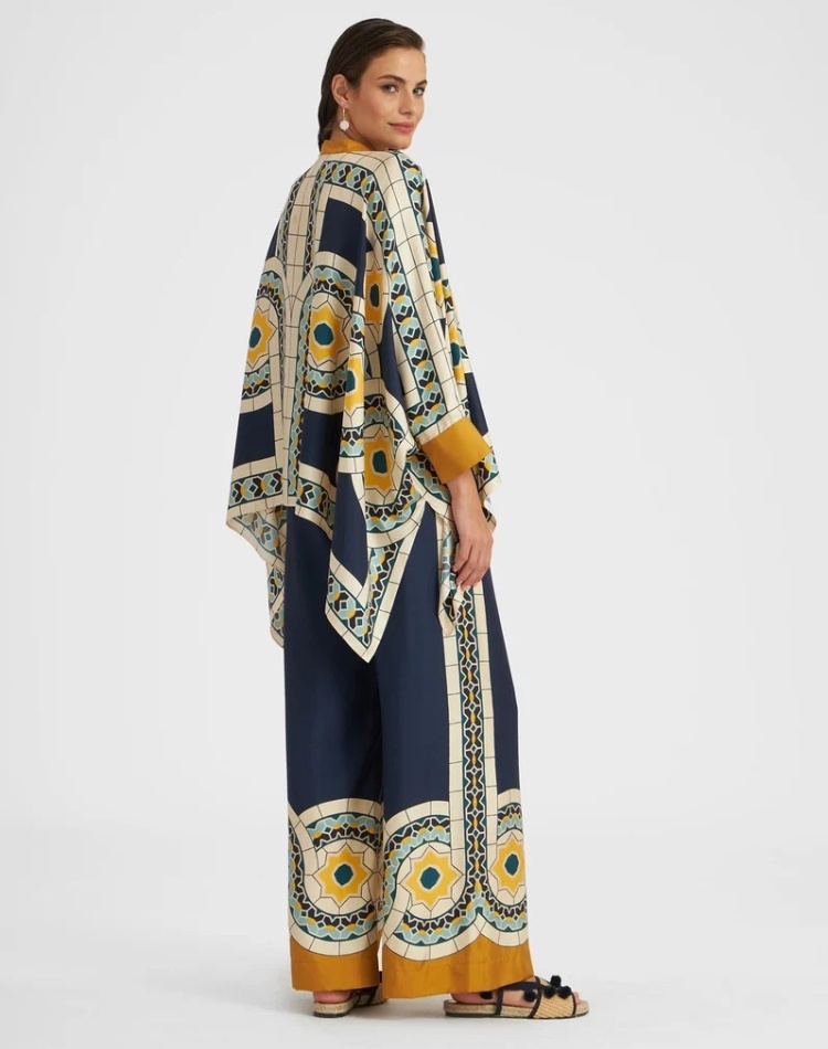 Irregular tops long pants 2pcs set for women