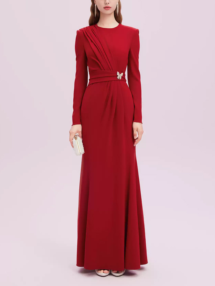 Mermaid preside banquet evening dress France style show dress