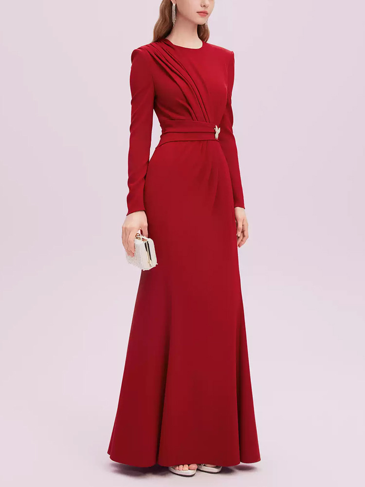 Mermaid preside banquet evening dress France style show dress